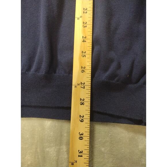 Brooks Brothers Navy Blue Supima Cotton Knit Sweater Vest Mens XLarge Old Money - Picture 7 of 8